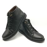 نیم بوت چرم مردانه mashil دوردوخت، قالب استاندارد، زیره PVC