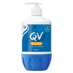 کرم مرطوب کننده پمپی کیووی پوست خشک (QV Cream for Dry Skin Conditions)