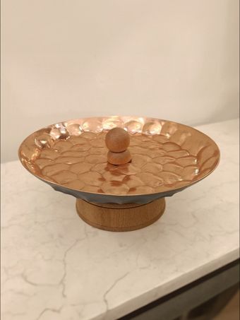 شیرینی خوری مسی چکش خورده