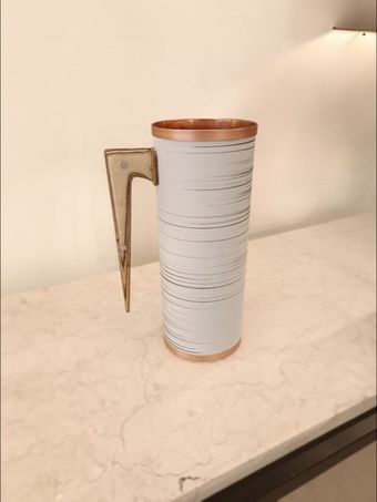 پارچ مسی خط دار