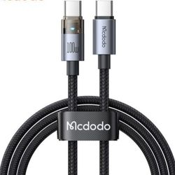 کابل شارژ و انتقال داده مک‌دودو مدل CA5580 – 100W USB-C to USB-C Transparent Cable 1.2m
