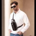 کراس بادی چرم طبیعی مردانه مدل Rivano