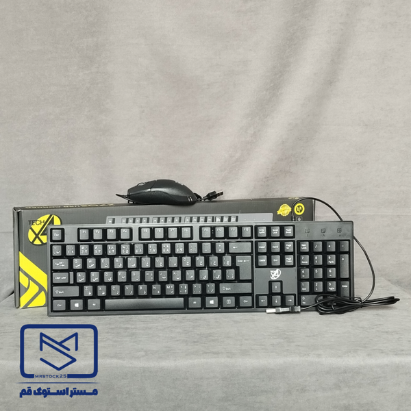 موس و کیبورد با سیم ایکس فورتک مدل x4tech X70S