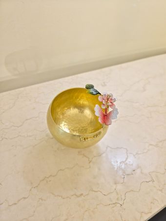 پیاله فندق برنجی | مدل 2