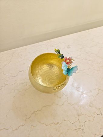 پیاله فندق برنجی | مدل 3