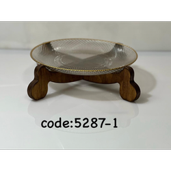 شیرینی خوری چوب و بلور