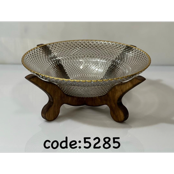 کاسه چوب و بلور