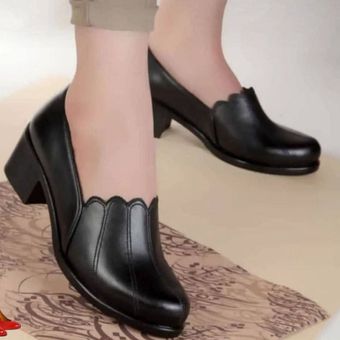 کفش چرمی پاشنه‌دار زنانه مدل Helali | پاشنه 5 سانتی، مجلسی، اداری، اسپرت، بادوام و ظریف