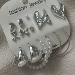 پک گوشواره 9 تایی مدل قلب پاپیون