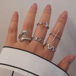 پک انگشتر پنج تایی مدل آغوش