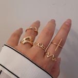 پک انگشتر پنج تایی مدل آغوش