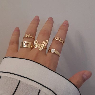 پک انگشتر پروانه سه بعدی