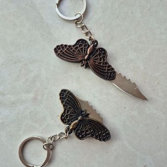 سرکلیدی چاقو مدل پروانه فلزی