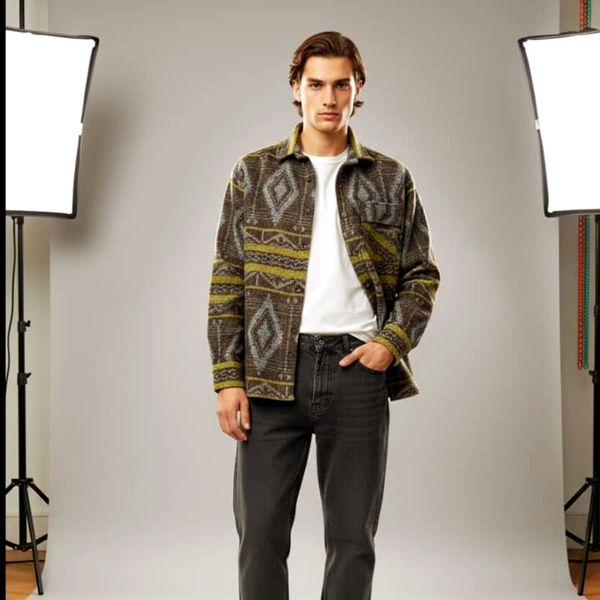 پیراهن پشمی کژوال 2