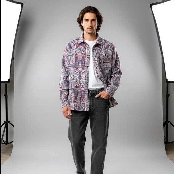 پیراهن پشمی کژوال 3