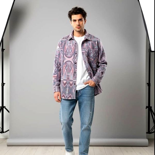 پیراهن پشمی کژوال 4