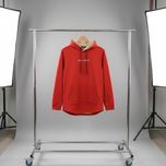 هودی D&G کلاه دار داخل خز قرمز