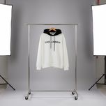 هودی D&G کلاه دار داخل خز سفید