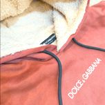 هودی D&G کلاه دار داخل خز عنابی