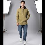 هودی D&G کلاه دار داخل خز زیتونی