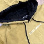 هودی D&G کلاه دار داخل خز زیتونی