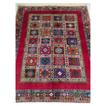 فرش دستباف سایز قالیچه خشتی (تمام پشم یلمه طرح دور خلوت) کد