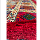 فرش دستباف سایز قالیچه خشتی (تمام پشم یلمه طرح دور خلوت) کد