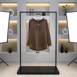 هودی D&G کلاه دار داخل خز قهوهای