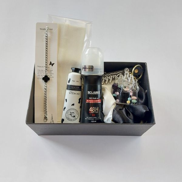 باکس کادوی مشکی، هدیه دخترانه، کادو تولد