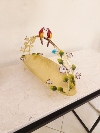 رولت خوری تاج بزرگ برنجی | مدل 2