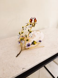 صدف عقربی بزرگ دو طوطی برنجی | مدل 3