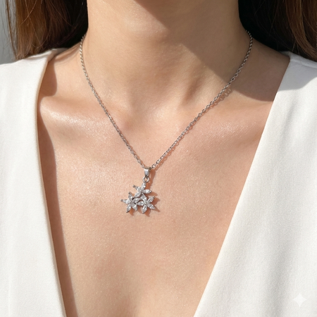 گردنبند جواهری گل مارگاریت