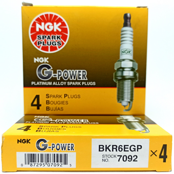 شمع سوزنی پایه کوتاه NGK جی پاور ژاپن NGK 7092-BKR6E-GP