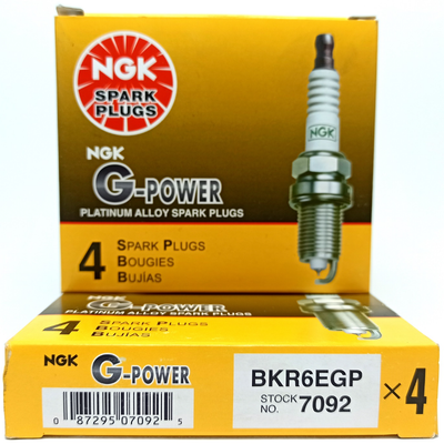 شمع سوزنی پایه کوتاه NGK جی پاور ژاپن NGK 7092-BKR6E-GP