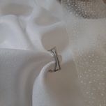 انگشتر مینیمال دو لاین مربع نگین دار سیلور