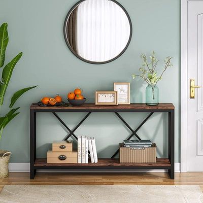 کنسول مدل نگین چوب طبیعی