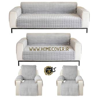 کاور مبل مطلسه 4 لایه هوم کاور مدل 7 نفره راحتی