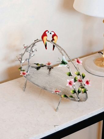 رولت خوری تاج کوچک برنجی آبکاری | مدل 1