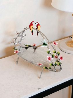 رولت خوری تاج کوچک برنجی آبکاری | مدل 1