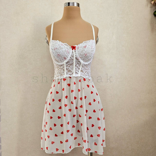 لباس خواب فانتزی فنردار کد3194