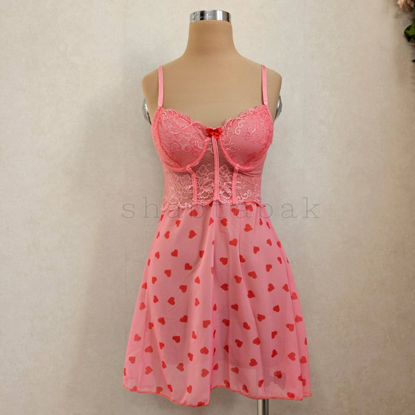 لباس خواب فانتزی فنردار کد3194