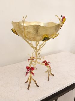 میوه خوری شاخه و برگ برنجی | مدل 1