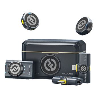 میکروفن یقه ای بیسیم هالی لند مدل Hollyland LARK M2 طراحی سکه ای