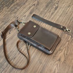 کیف چرمی دور زیپ دار مدل یاس کد484.2