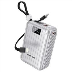 پاوربانک نمایشگر‌دار پرودو پتی 20000 mAh PD 20W — Porodo Petite 20000 mAh PD 20W Power Bank with Display & Built-in Cables