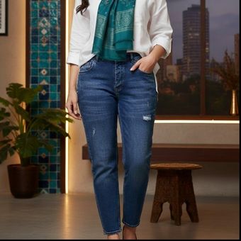 شلوار جین زنانه کد LU4004