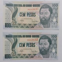 اسکناس 100 پزو (خارجی)- جفت- بانکی- کشور گینه بیسائو