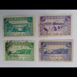 2عدد تمبر ایران- سری1و2 محمد رضا شاه- مهر خورده، بدون چسب- دوره پهلوی