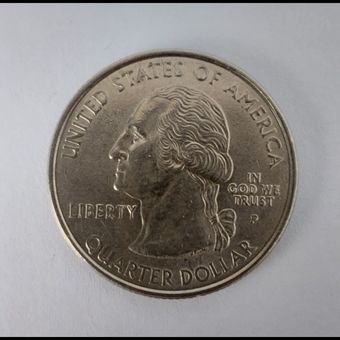 سکه 25 سنت ایالت ماساچوست-تاریخ 2000- کیفیت ms60 - کشور آمریکا