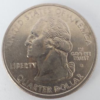 سکه 25 سنت ایالتی آمریکا-تاریخ 2000- کیفیت AU - کشور آمریکا